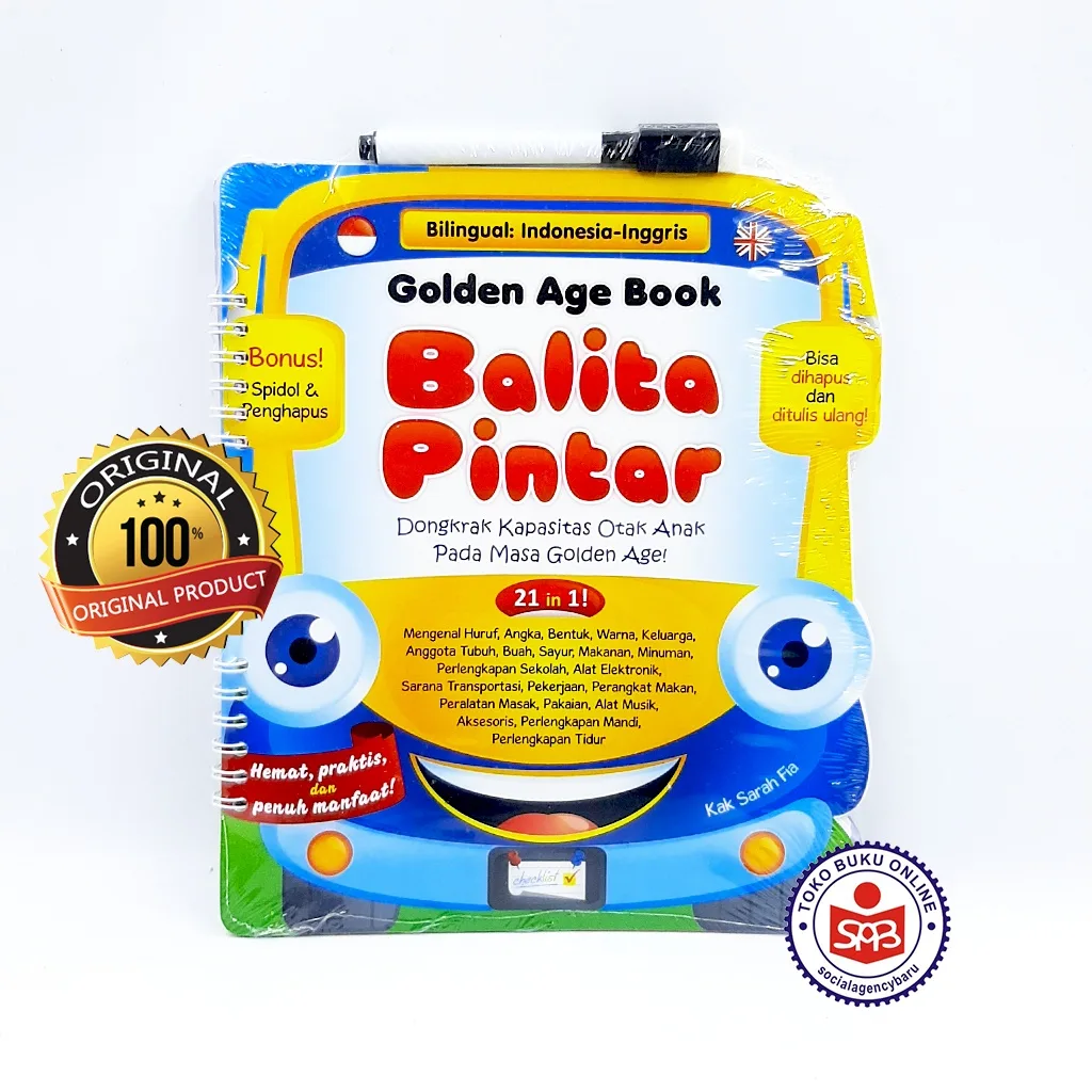 Buku Golden Age Book Balita Pintar - Kak Sarah Fia